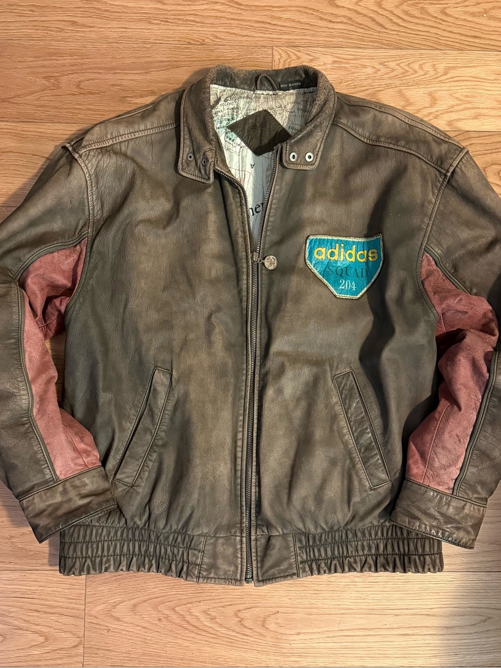 1980’s Adidas Leather Flight Jacket